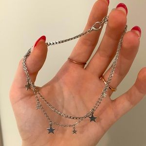 Silver Star Anklet